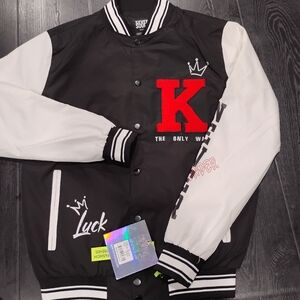 SEVEN SOULS VARSITY JACKET SIZE SMALL (NWT)